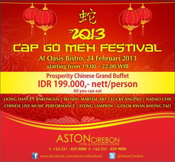 Cap Go Meh Festival 2013 di Aston Cirebon
