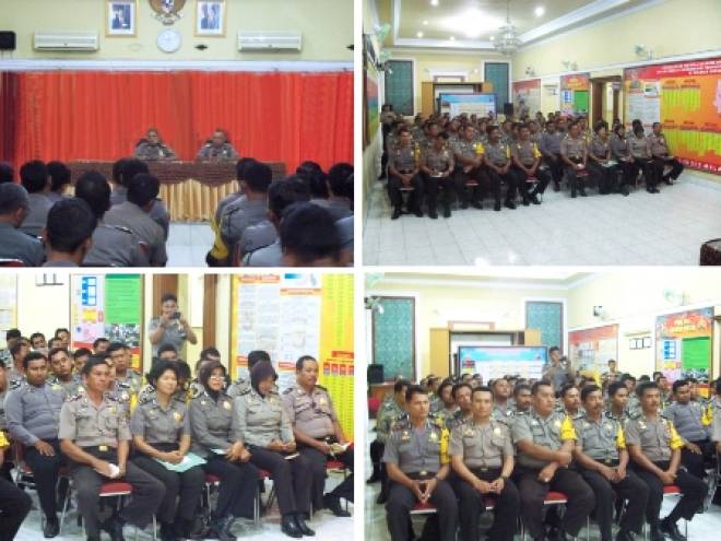 Sukseskan Program Kerja 100 Kapolri Polres Cirebon Kota Gelar Rakor Bhabinkamtibmas 