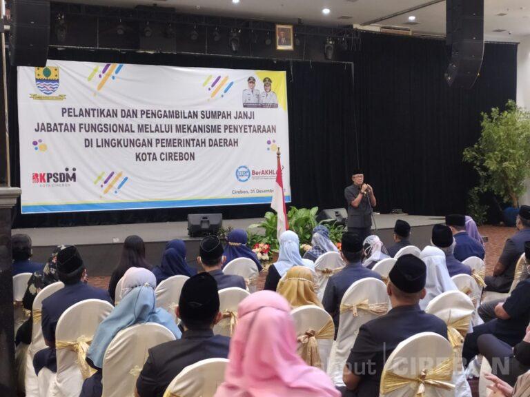 241 Pejabat Struktural Dilantik Walikota Cirebon Menjadi Pejabat Fungsional