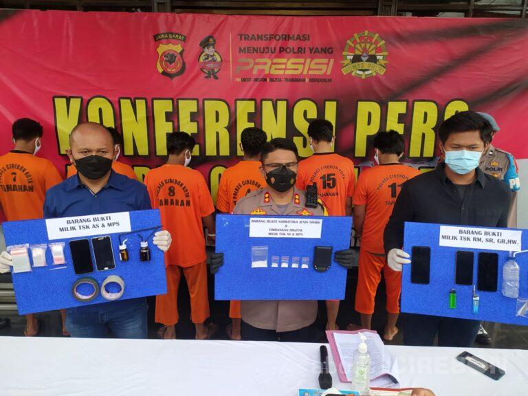Satnarkoba Polres Cirebon Kota Berhasil Ungkap Dua Kasus Penyalahgunaan Narkotika Jenis Sabu