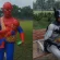 Inspirasi Dari Purworejo : Patung Spiderman Gendong Anak di Alun-alun Purworejo Penuh Makna