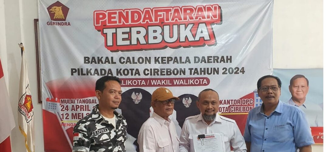 Resmi Daftar Gerindra, Heru Cahyono Siap Maju di Pilkada Kota Cirebon